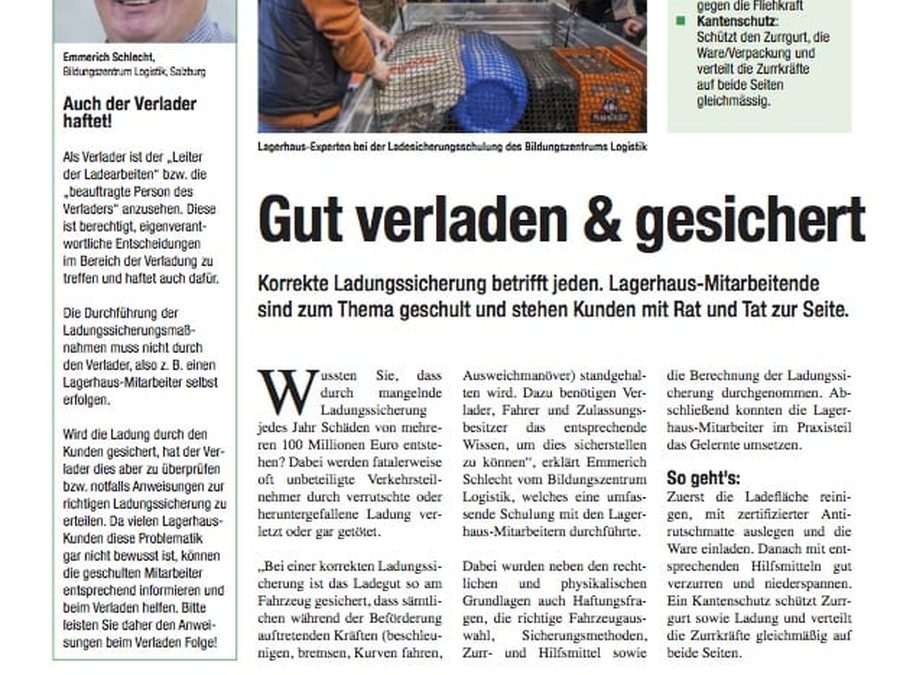 Bild zum Beitrag Ladungssicherung: was das Gesetz verlangt