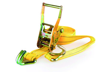 Yellow Ratchet truck cargo